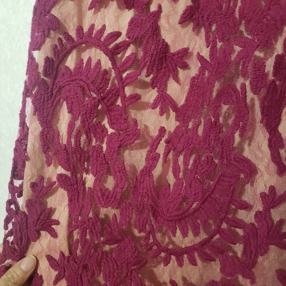 Adrianna Papell Purple Sheath Midi Dress Square Neck..SIZE:2 - Picture 5 of 13